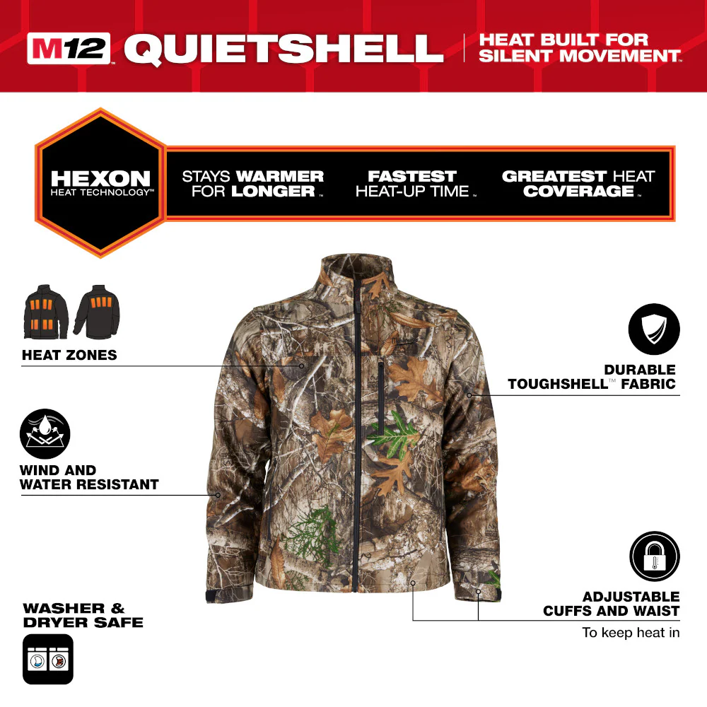 Milwaukee M12 QUIETSHELL NEXT GEN Heated Jacket Kit - Image 38