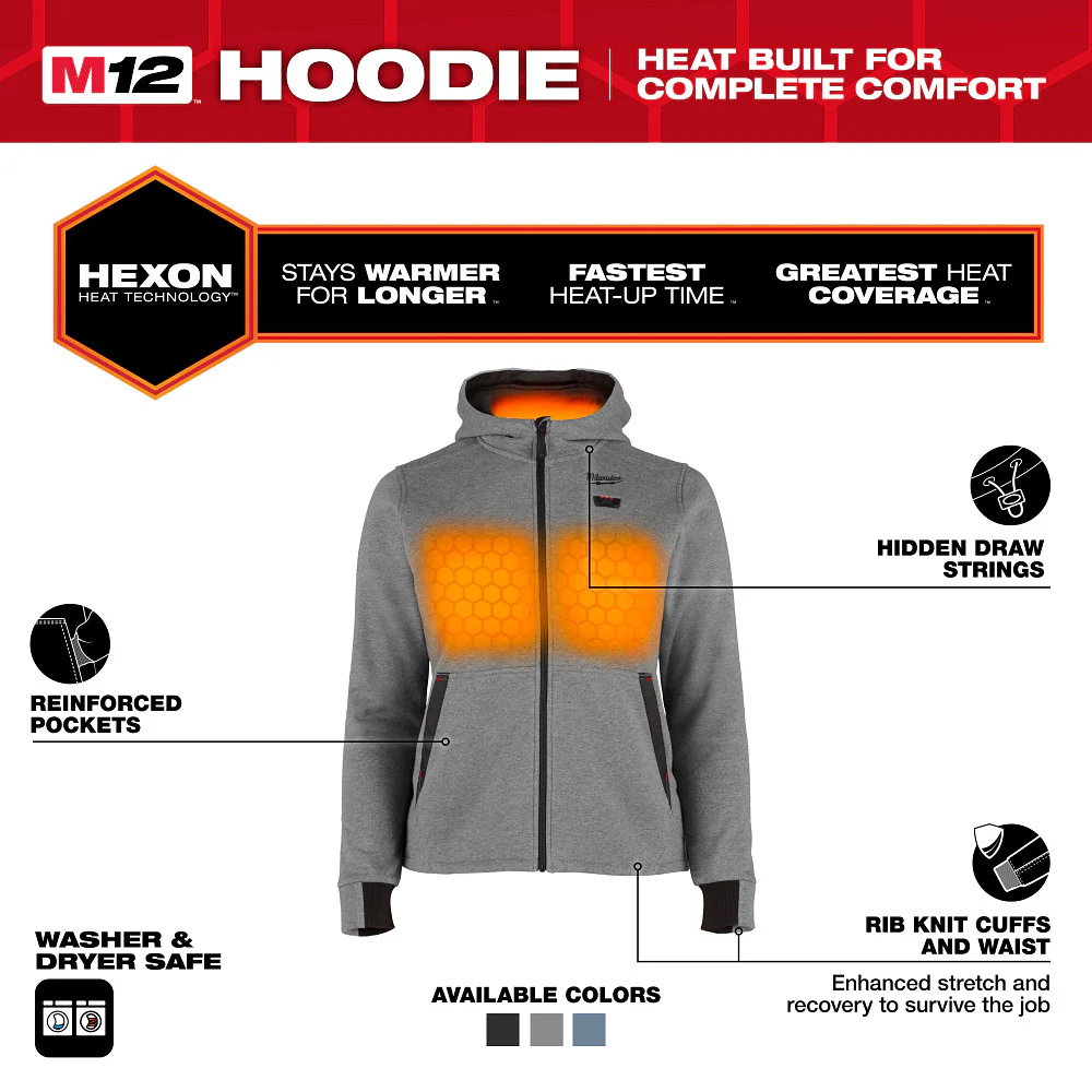 Milwaukee M12 Women's Heated Hoodie Kit - Image 66