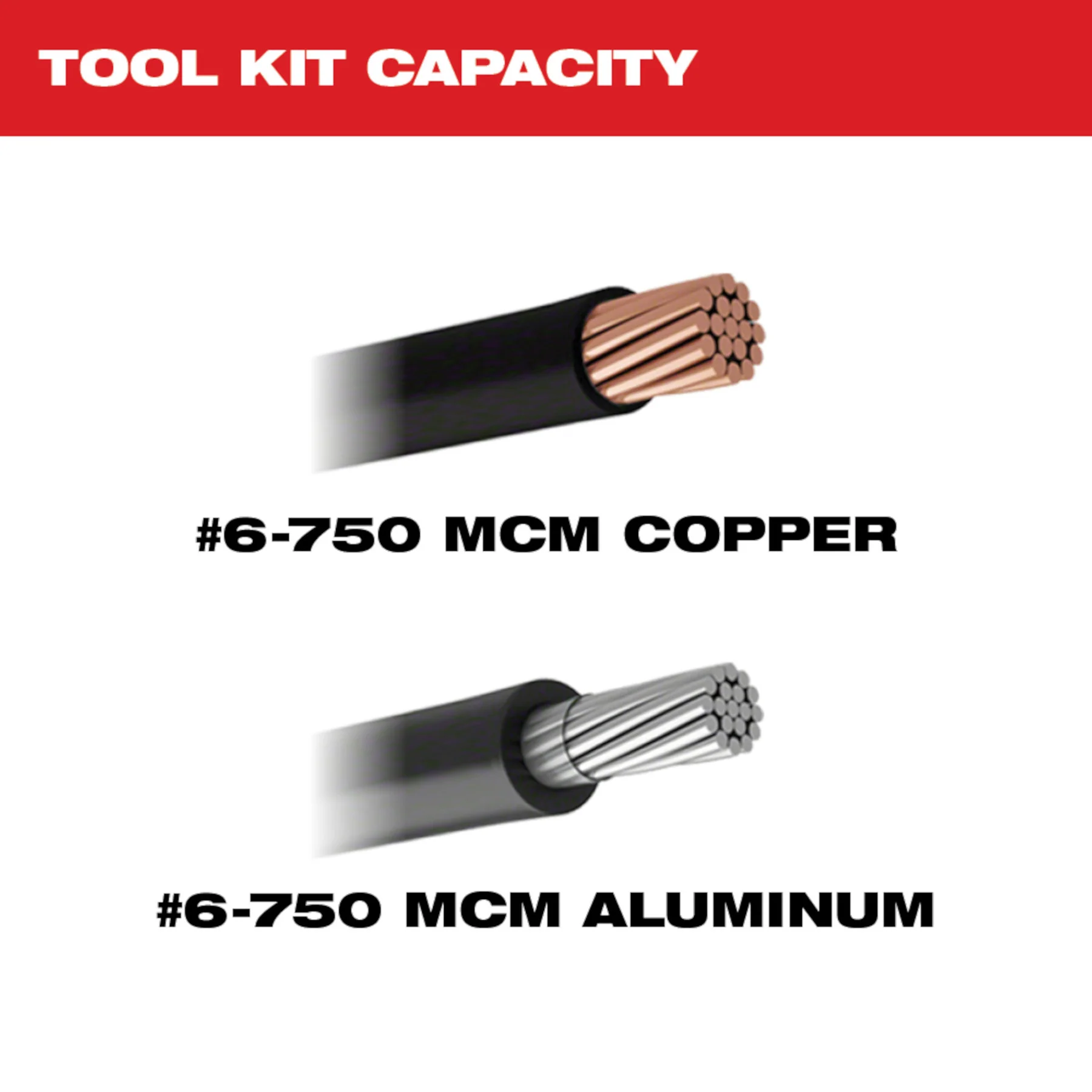 Milwaukee M18 FORCE LOGIC 750 MCM Dieless Crimper Kit - Image 8
