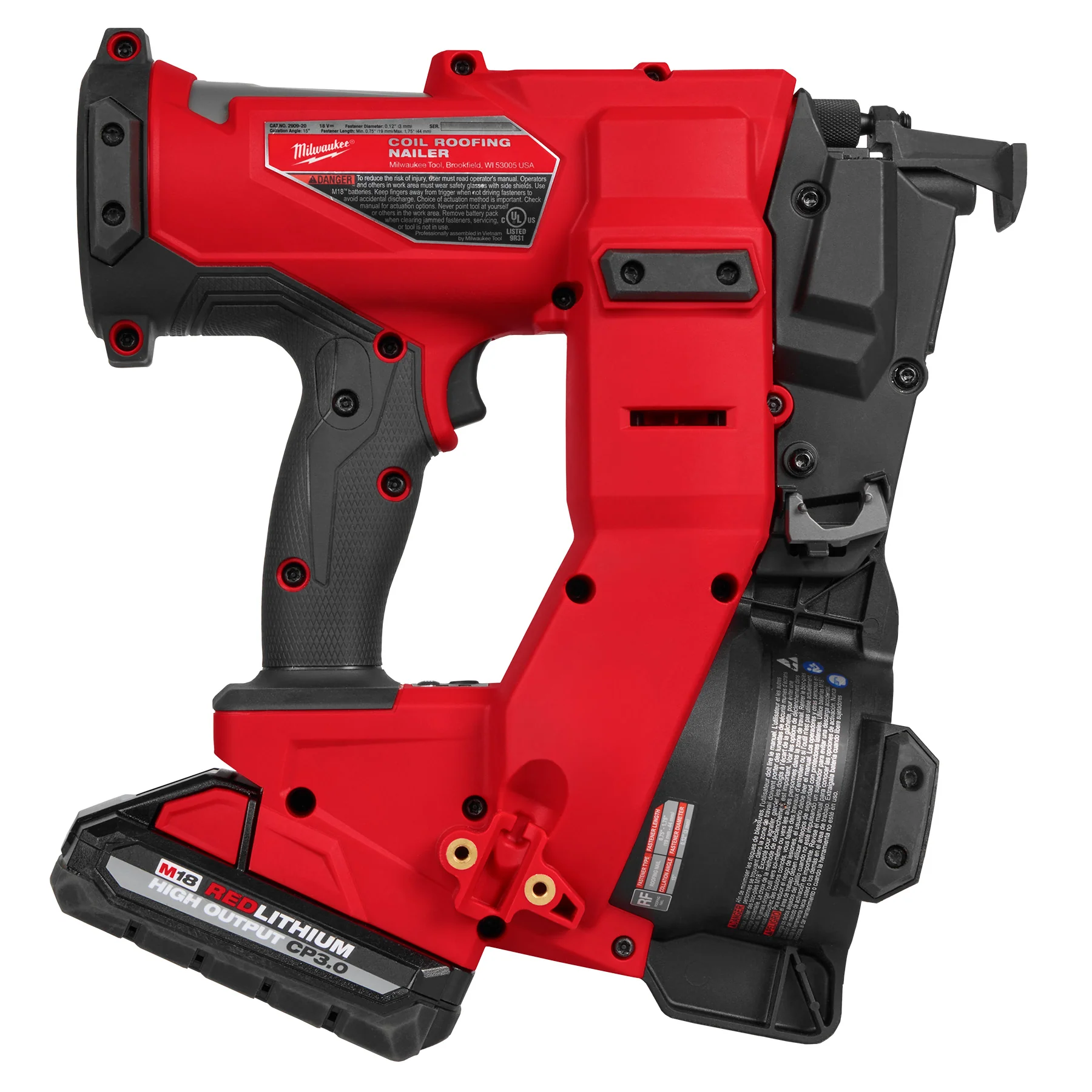 Milwaukee M18 FUEL Coil Roofing Nailer Kit - Image 10