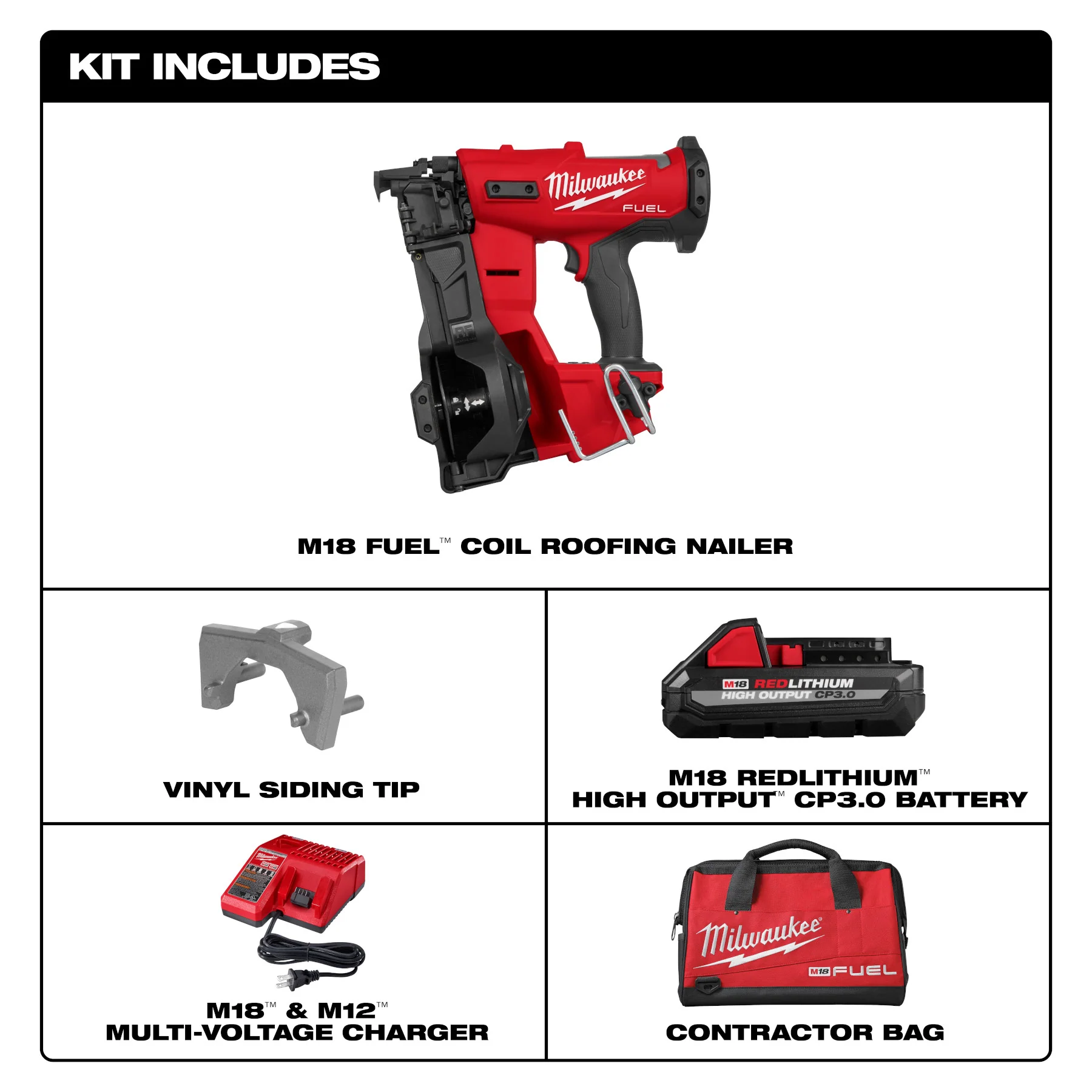 Milwaukee M18 FUEL Coil Roofing Nailer Kit - Image 12