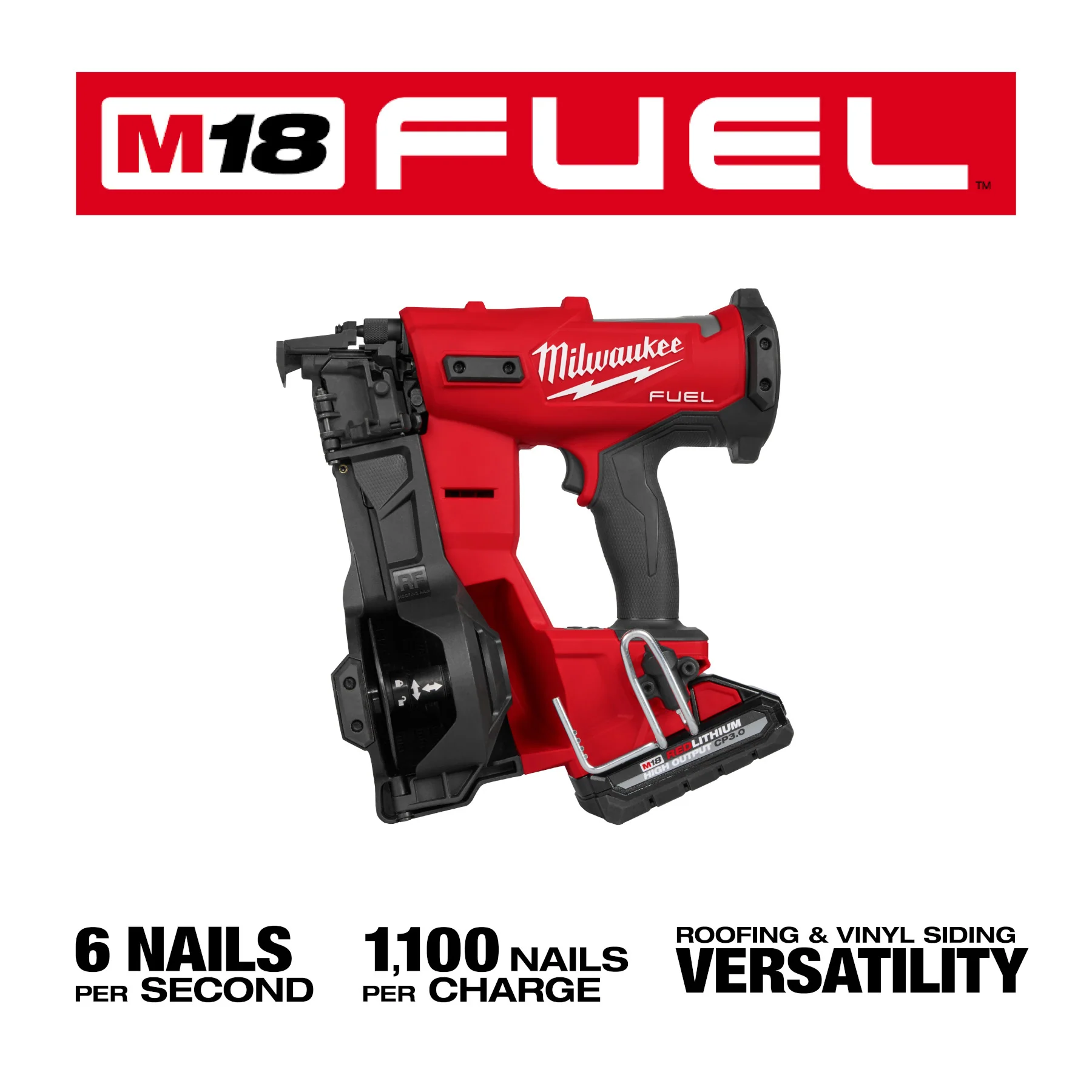 Milwaukee M18 FUEL Coil Roofing Nailer Kit - Image 14