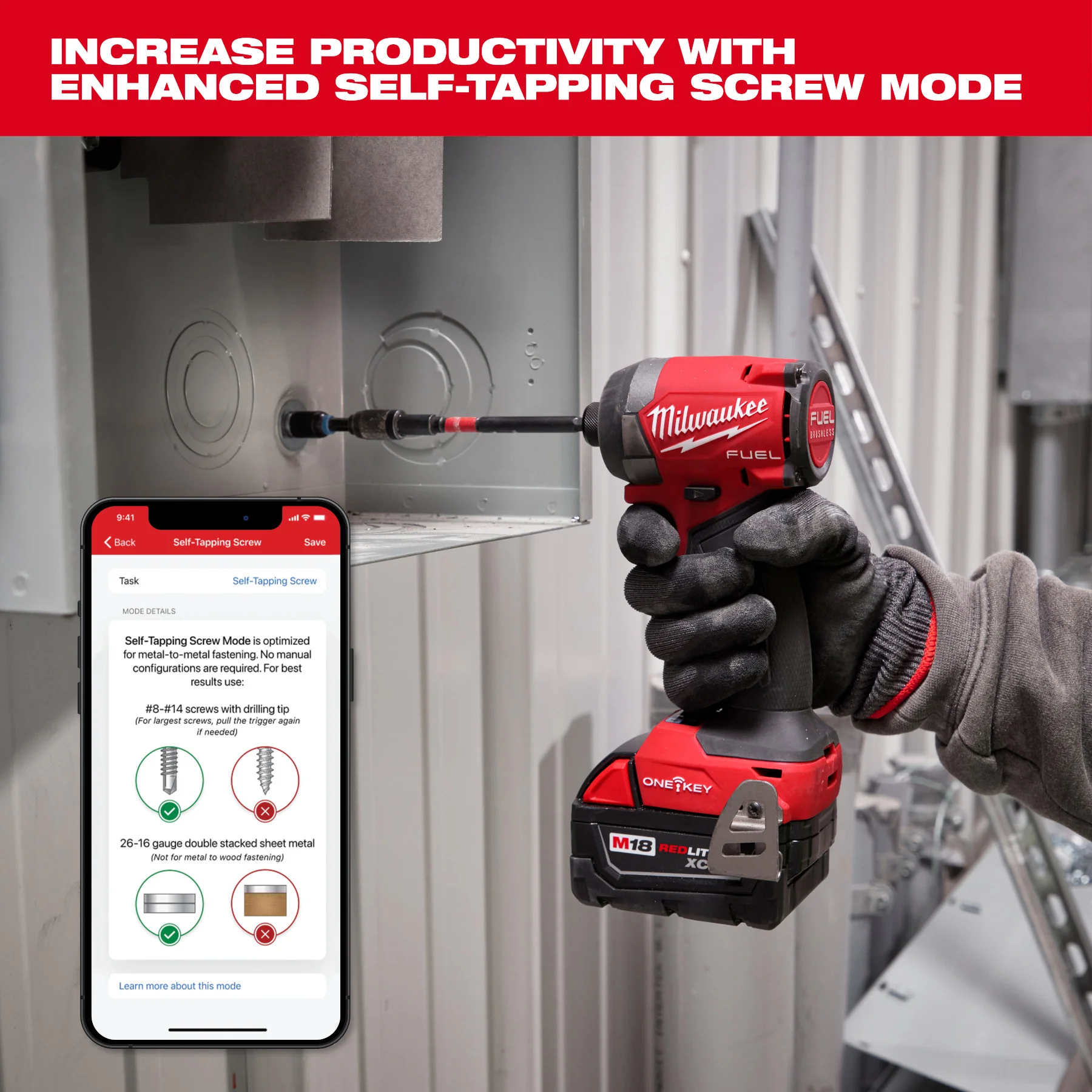 Milwaukee M18 FUEL Cordless 1/4" Hex Impact Driver w/ ONE-KEY - Tool Only - Image 7