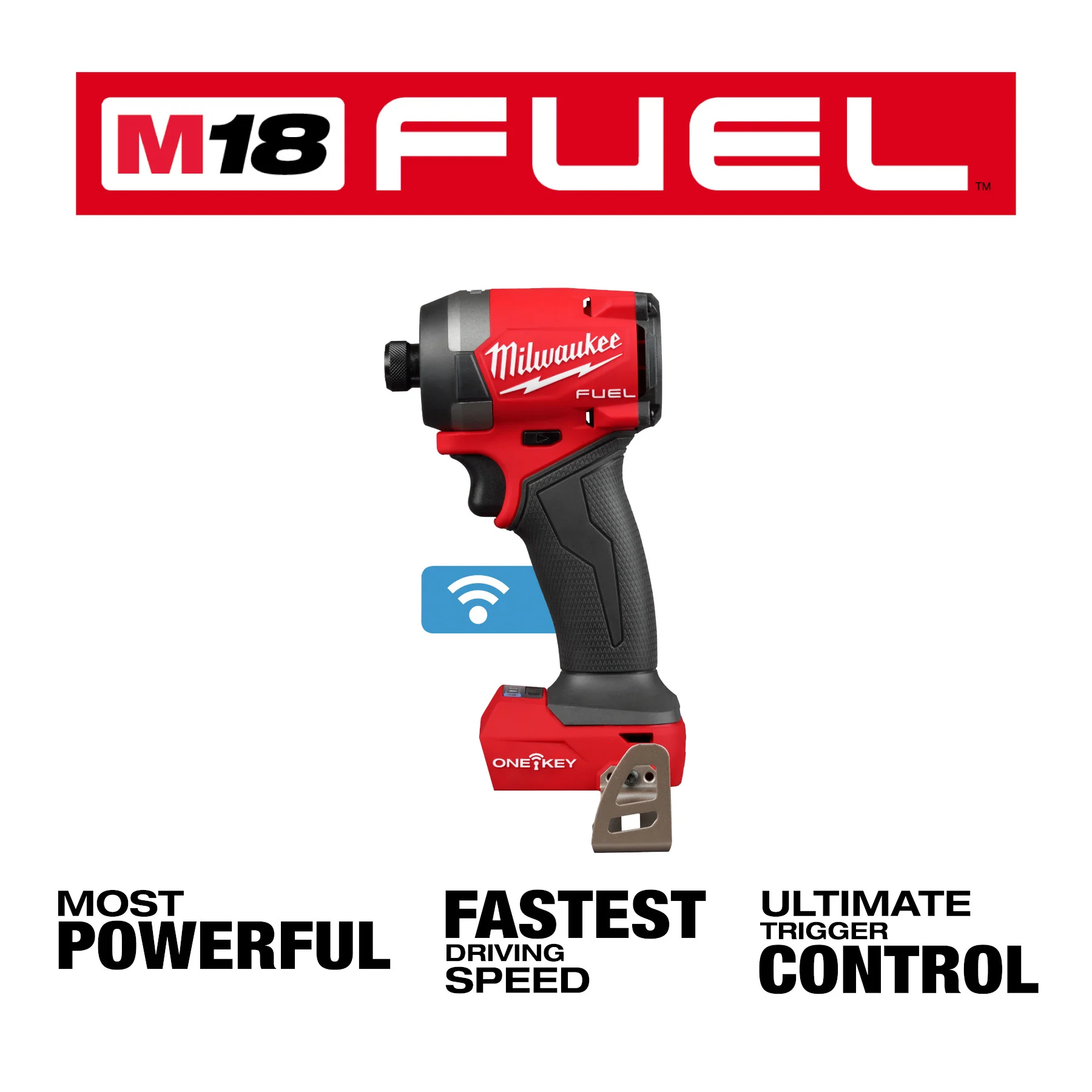 Milwaukee M18 FUEL Cordless 1/4" Hex Impact Driver w/ ONE-KEY - Tool Only - Image 9