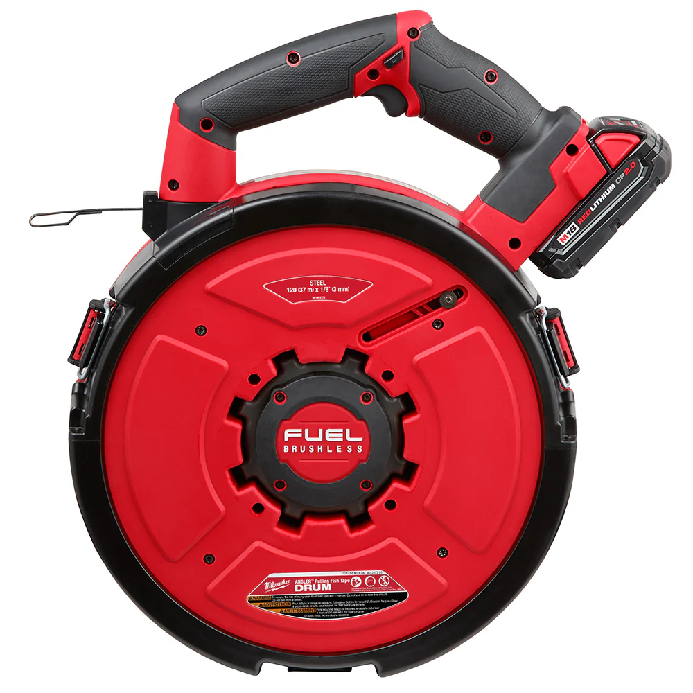 Milwaukee M18 FUEL Cordless ANGLER Steel Pulling Fish Tape Kit - Image 5