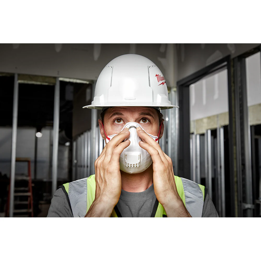Milwaukee N95 Valved Respirator With Gasket - 10 Pack - Image 11