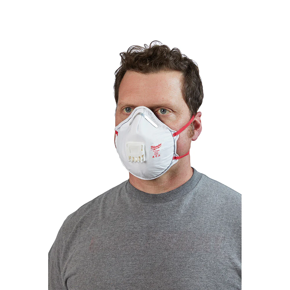 Milwaukee N95 Valved Respirator With Gasket - 10 Pack - Image 6
