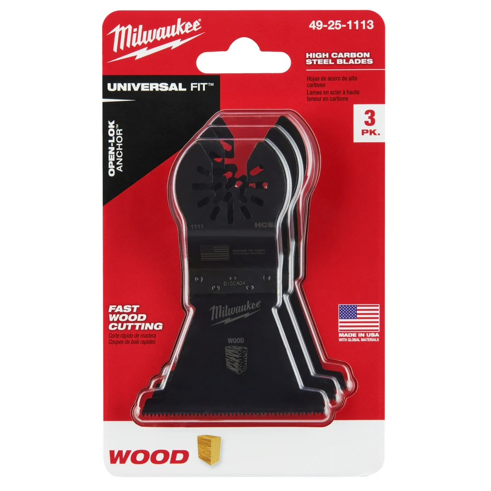 Milwaukee OPEN-LOK HCS Multi-Tool Wood Blades - Image 33