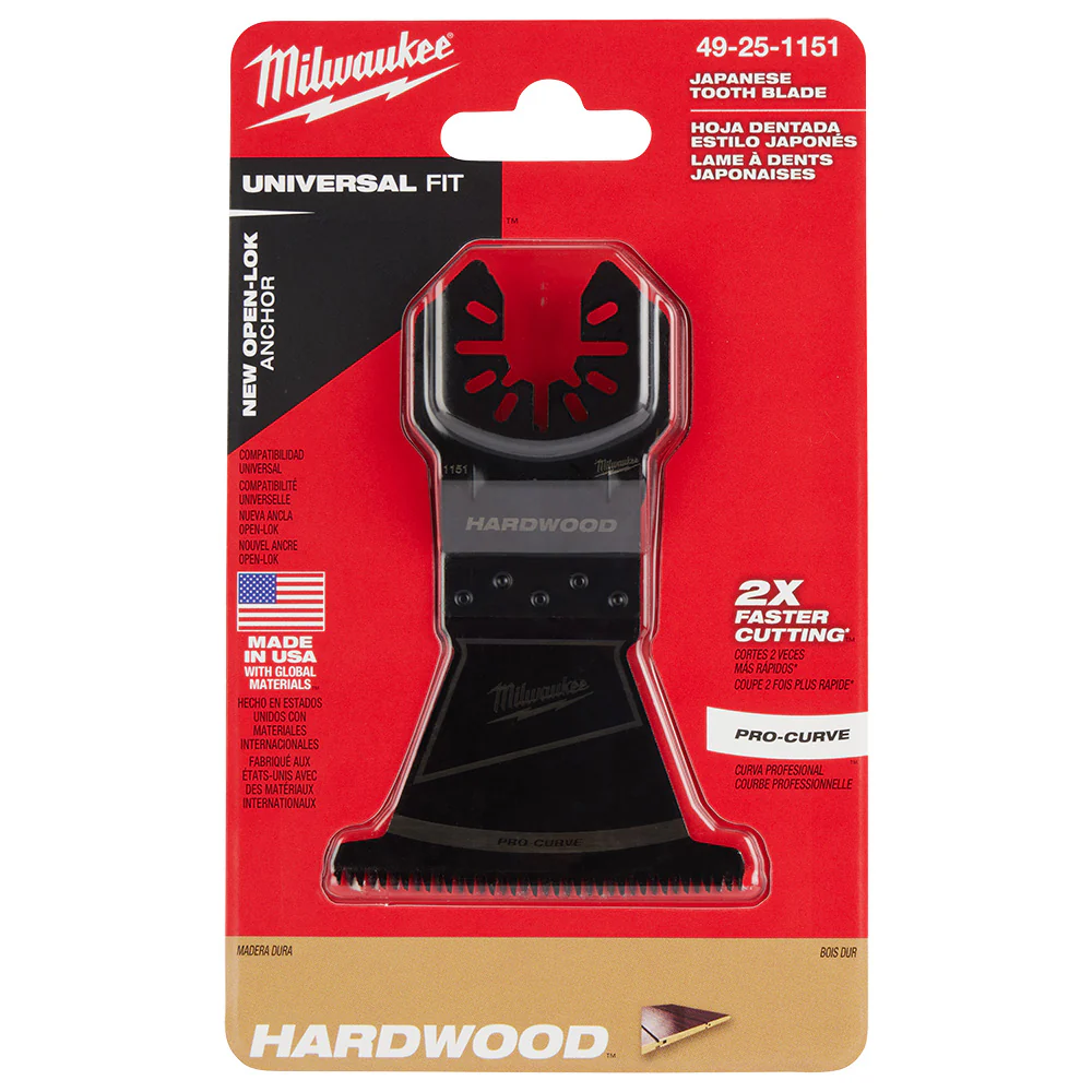 Milwaukee OPEN-LOK HCS PRO-CURVE Hardwood Multi-Tool Blade - Image 19