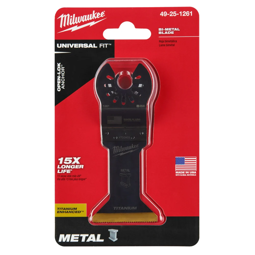 Milwaukee OPEN-LOK Titanium Enhanced Bi-Metal Metal Multi-Tool Blades - Image 21