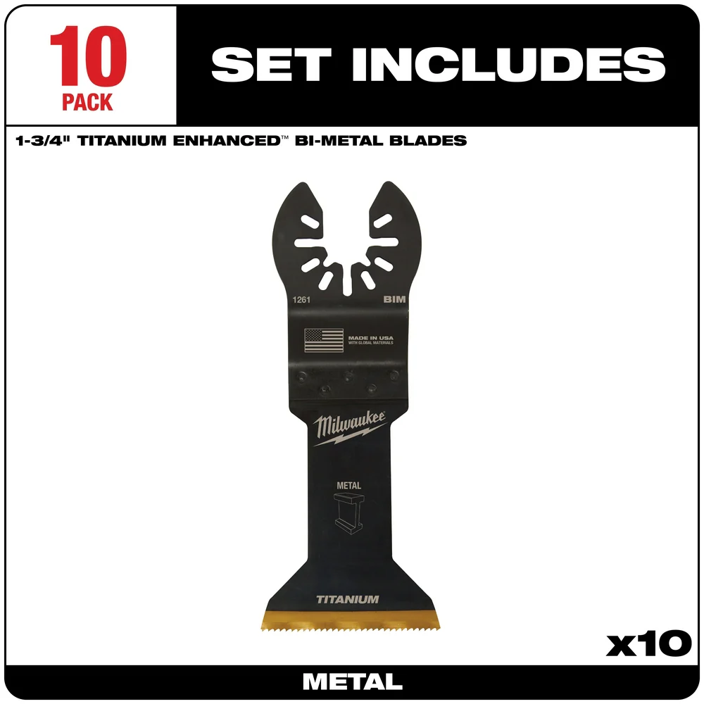 Milwaukee OPEN-LOK Titanium Enhanced Bi-Metal Metal Multi-Tool Blades - Image 24