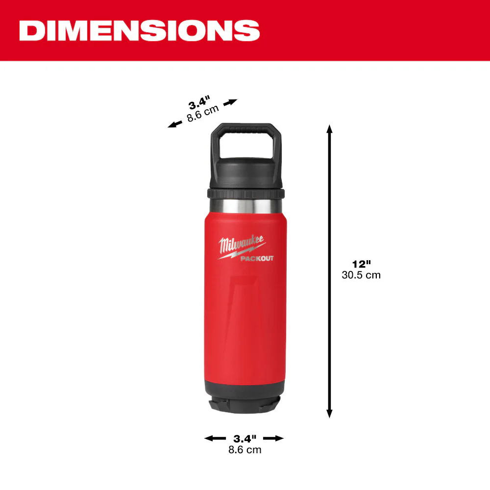 Milwaukee PACKOUT 24 oz. Insulated Bottle w/ Chug Lid - Image 17