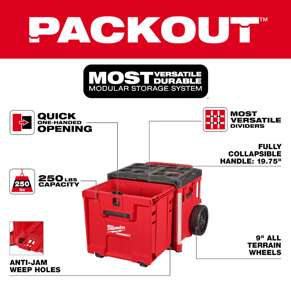 Milwaukee PACKOUT™ Rolling Drawer Tool Box - Image 5