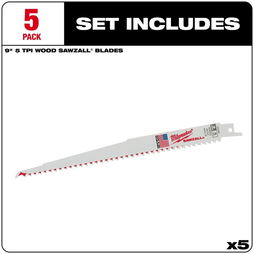 Milwaukee SAWZALL® Nail Embedded Wood Blades - Image 11
