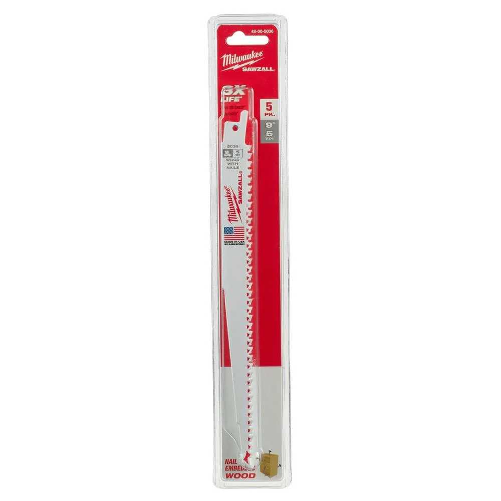 Milwaukee SAWZALL® Nail Embedded Wood Blades - Image 18