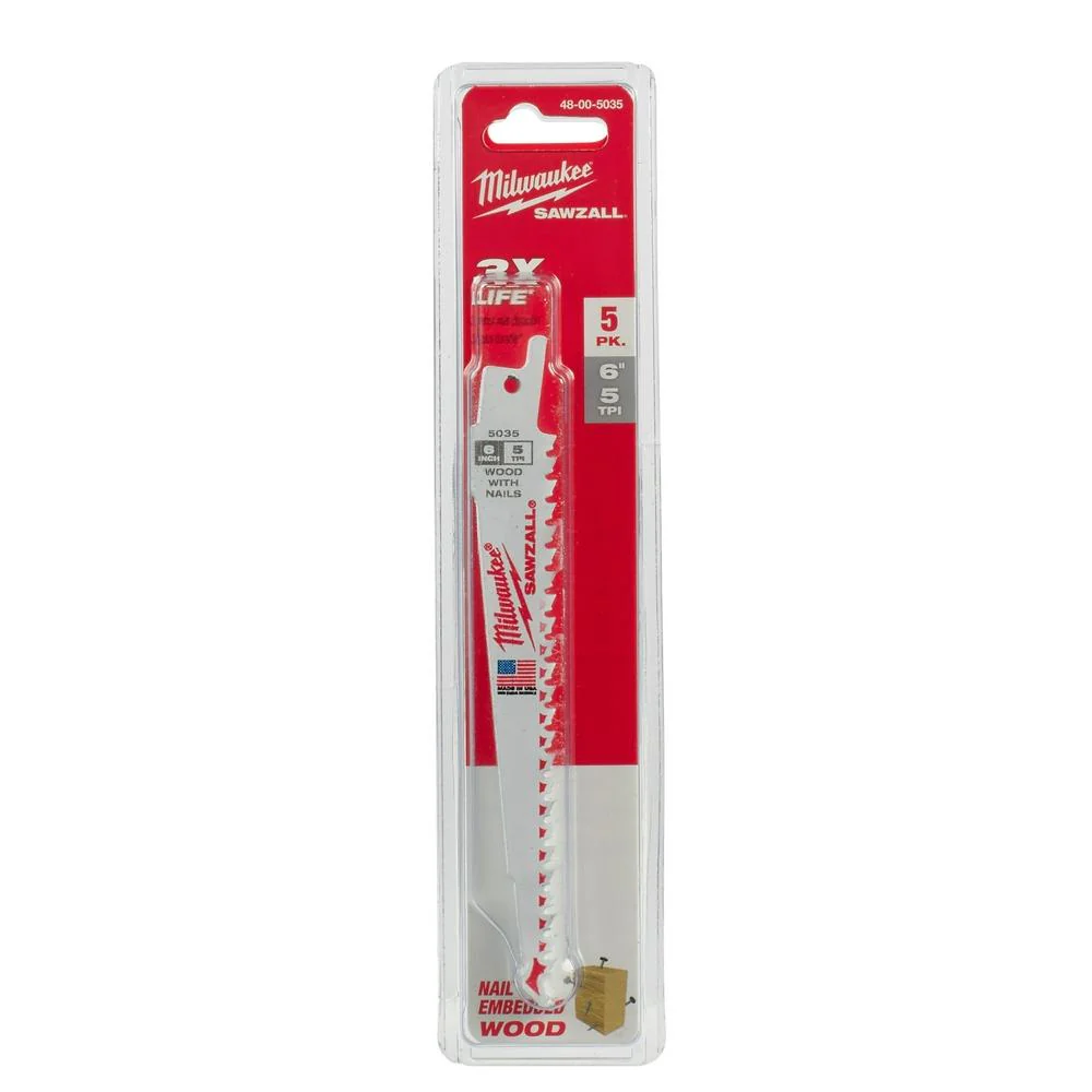 Milwaukee SAWZALL® Nail Embedded Wood Blades - Image 9