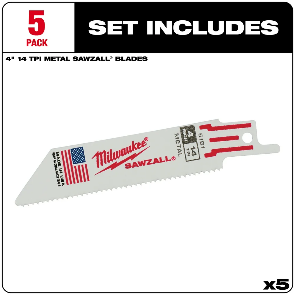 Milwaukee SAWZALL® Thin Kerf Metal Blades - Image 12