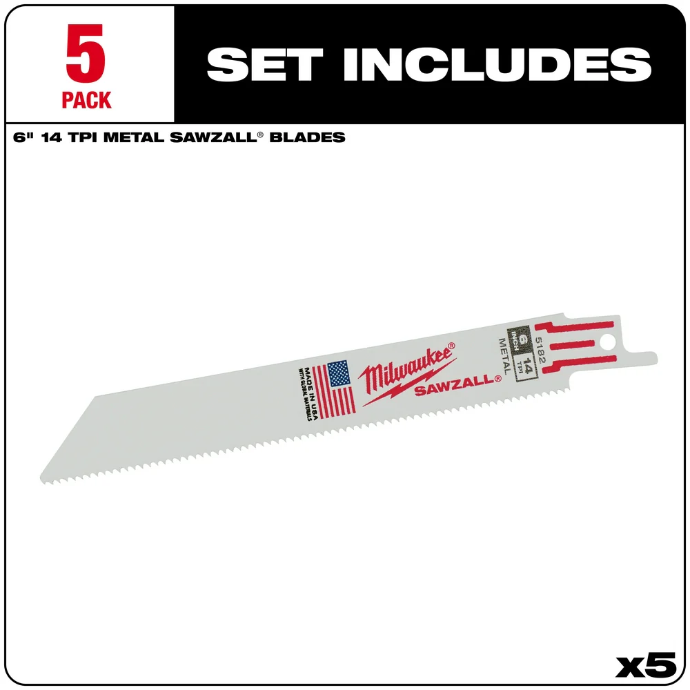 Milwaukee SAWZALL® Thin Kerf Metal Blades - Image 22