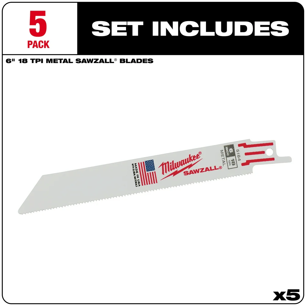 Milwaukee SAWZALL® Thin Kerf Metal Blades - Image 32