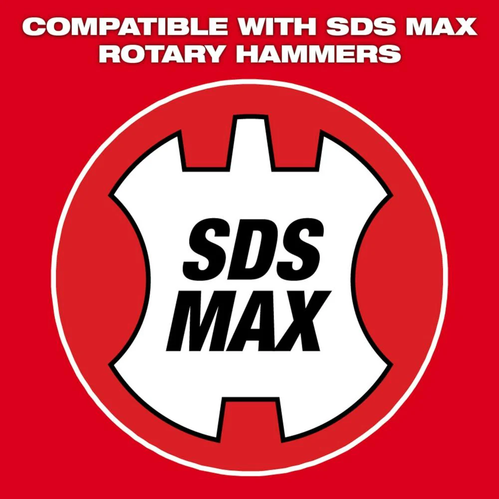 Milwaukee SDS Max 4-Cutter Rotary Hammer Drill Bits - Image 9