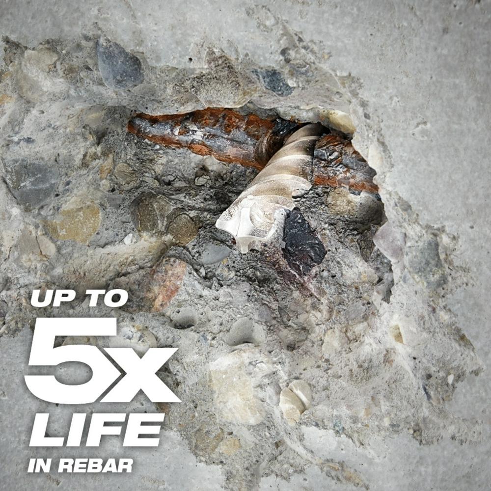 Milwaukee SDS Max 4-Cutter Rotary Hammer Drill Bits - Image 90
