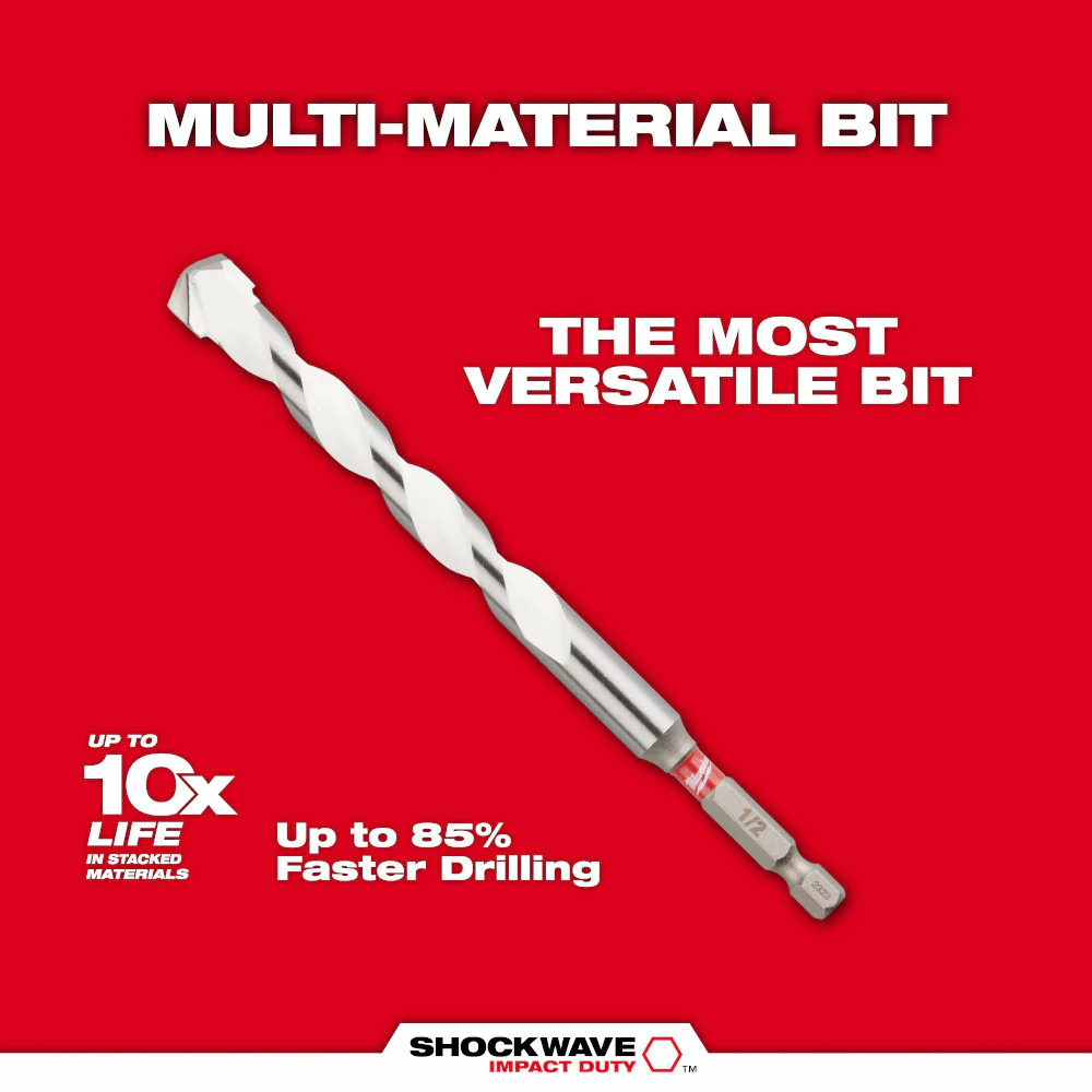 Milwaukee SHOCKWAVE Carbide Multi-Material Drill Bit - Image 29