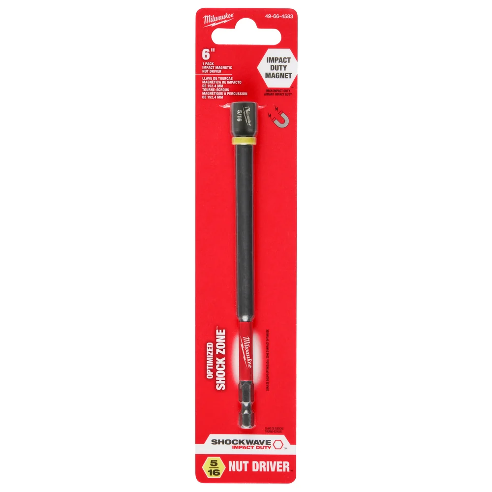 Milwaukee SHOCKWAVE Impact Duty 6" Magnetic Nut Drivers - Image 18