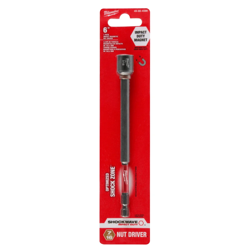Milwaukee SHOCKWAVE Impact Duty 6" Magnetic Nut Drivers - Image 36