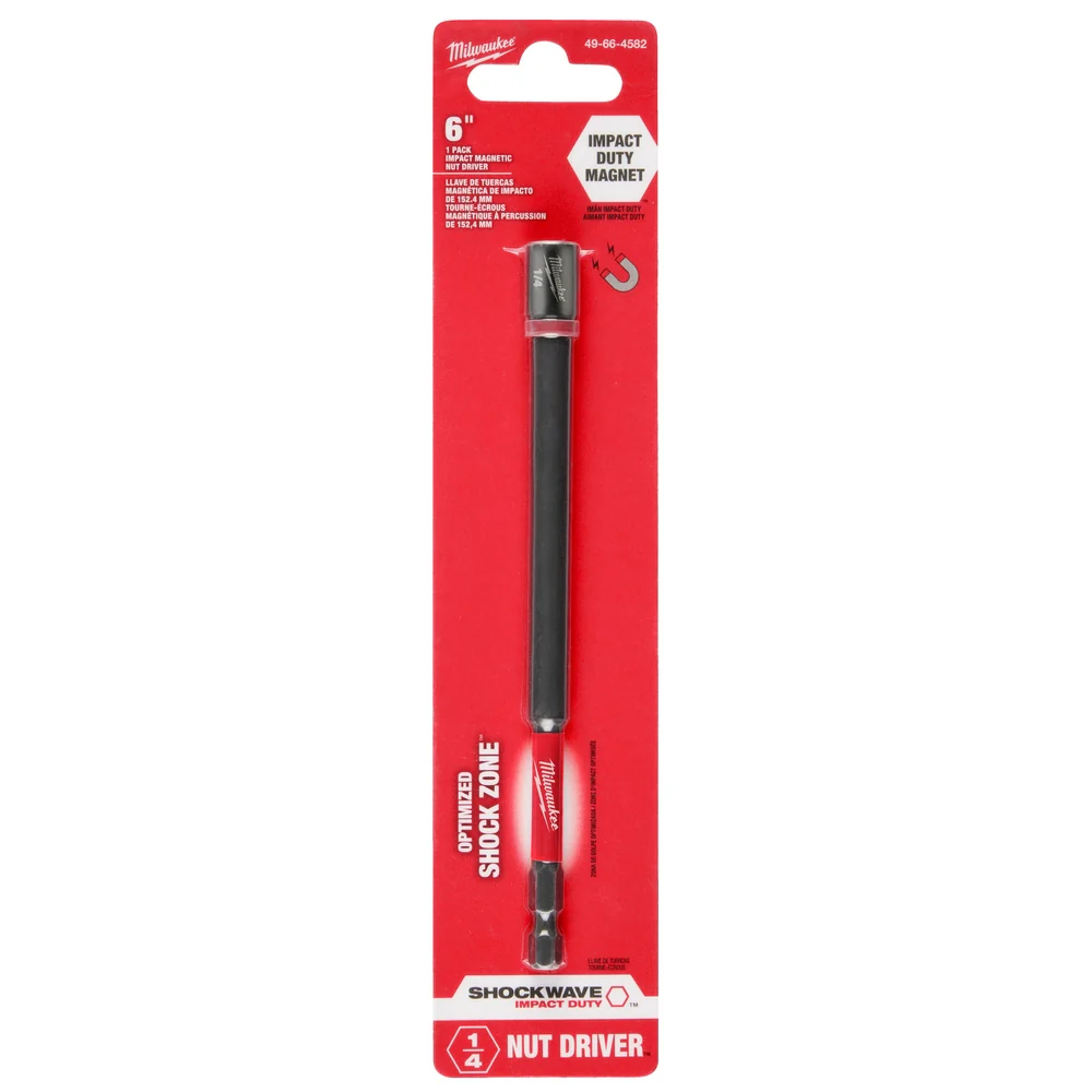 Milwaukee SHOCKWAVE Impact Duty 6" Magnetic Nut Drivers - Image 9