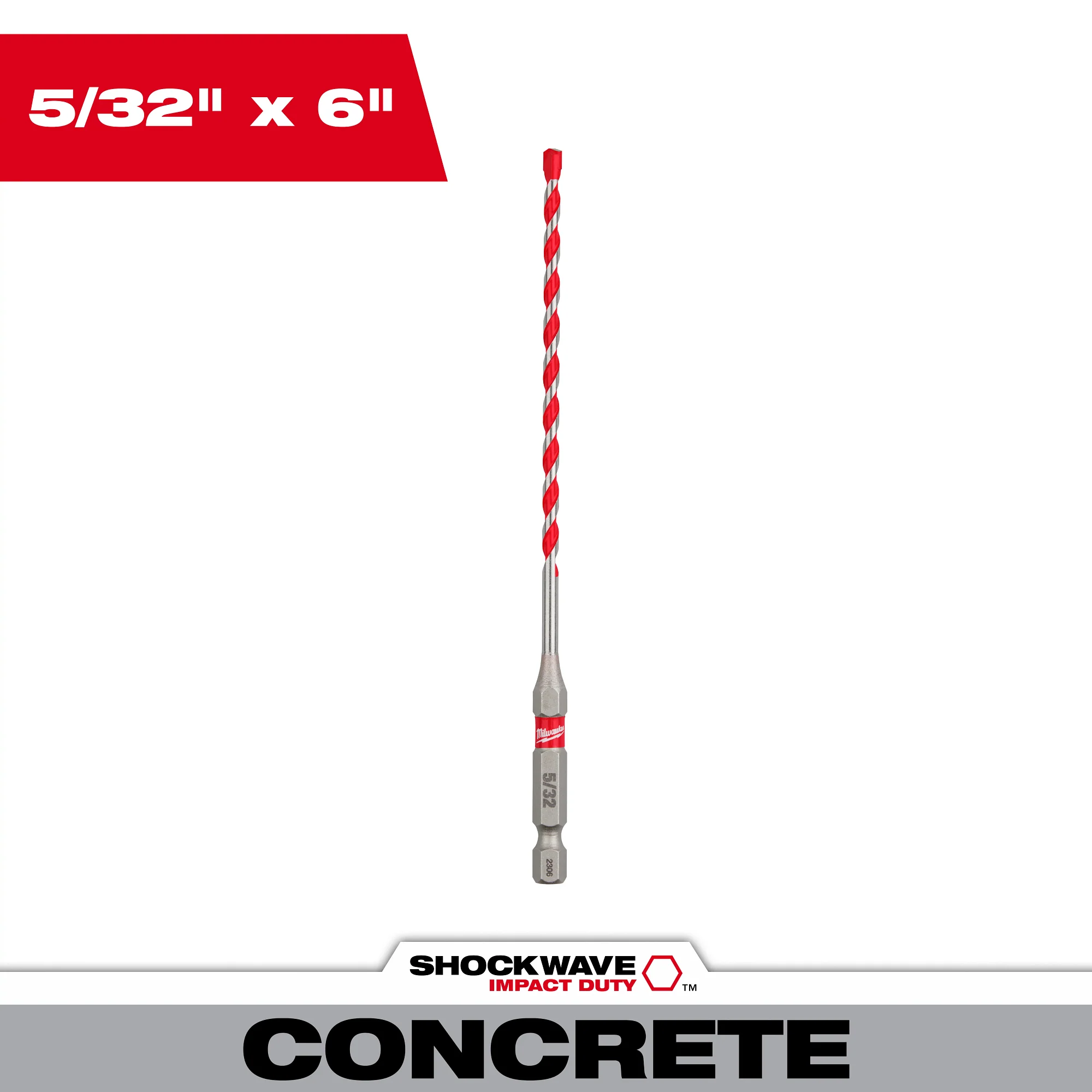 Milwaukee SHOCKWAVE Impact Duty Carbide Hammer Drill Bit with POWER TIP - Image 6