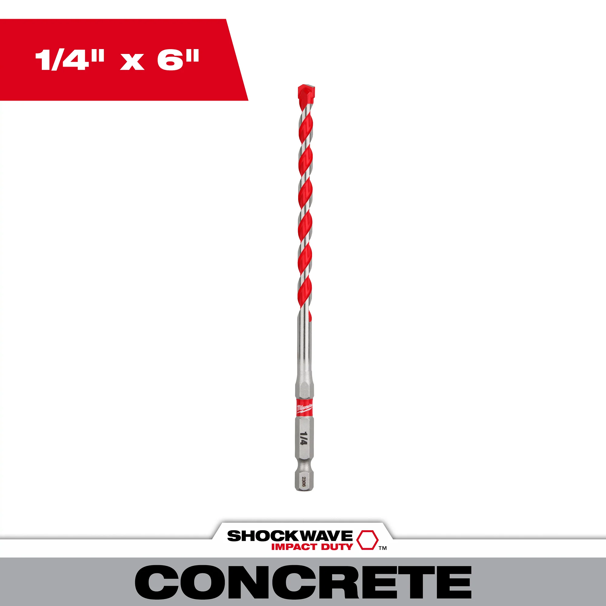 Milwaukee SHOCKWAVE Impact Duty Carbide Hammer Drill Bit with POWER TIP - Image 7