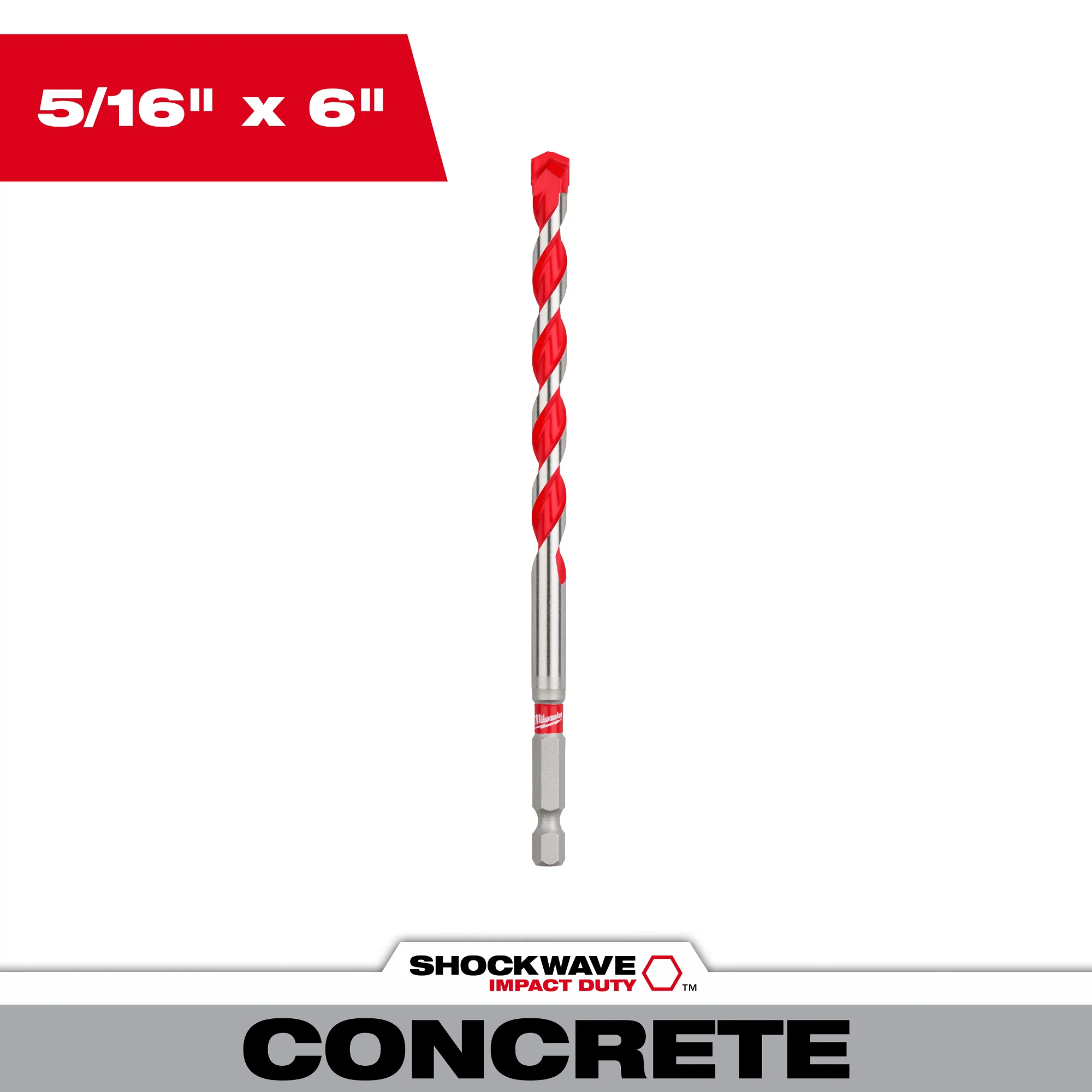 Milwaukee SHOCKWAVE Impact Duty Carbide Hammer Drill Bit with POWER TIP - Image 8