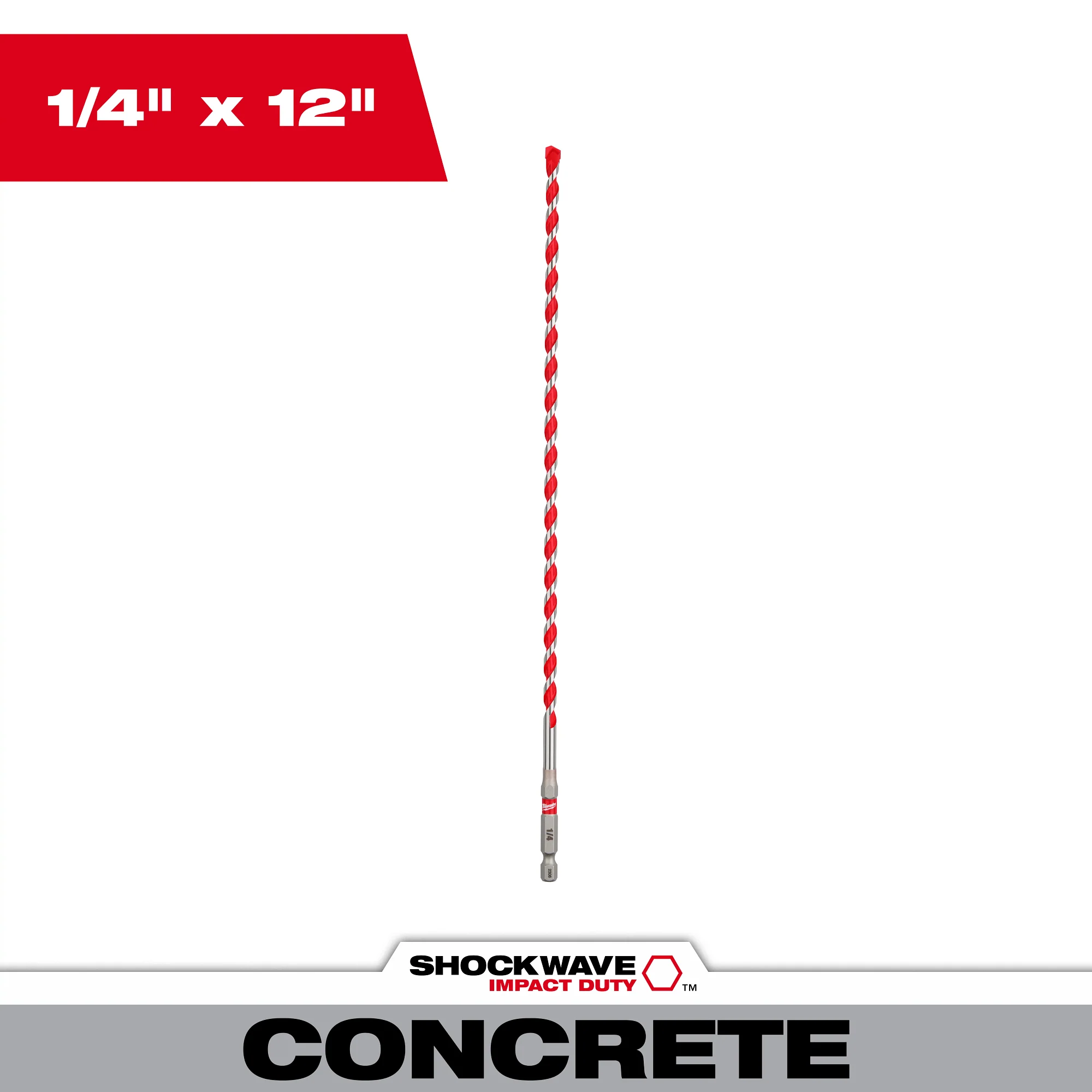 Milwaukee SHOCKWAVE Impact Duty Carbide Hammer Drill Bit with POWER TIP - Image 9