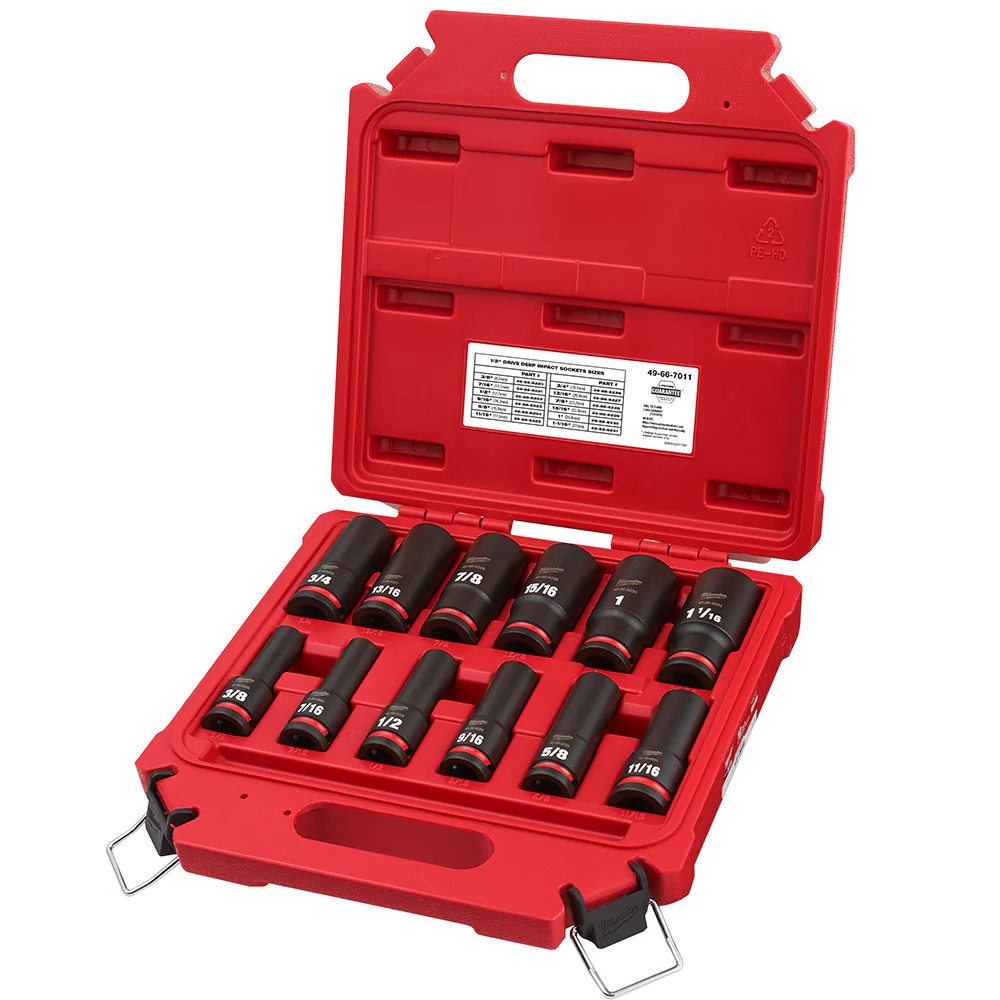 Milwaukee SHOCKWAVE Impact Duty Deep 6-Point Socket Set - Image 10