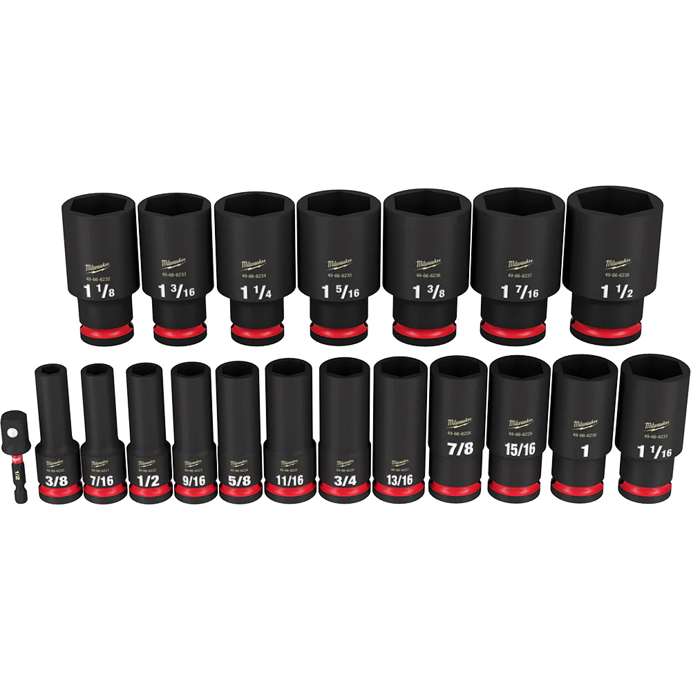 Milwaukee SHOCKWAVE Impact Duty Deep 6-Point Socket Set - Image 11