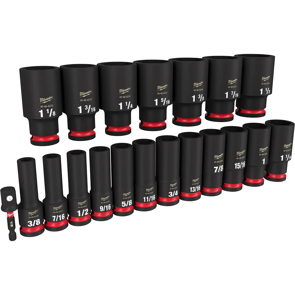 Milwaukee SHOCKWAVE Impact Duty Deep 6-Point Socket Set - Image 12