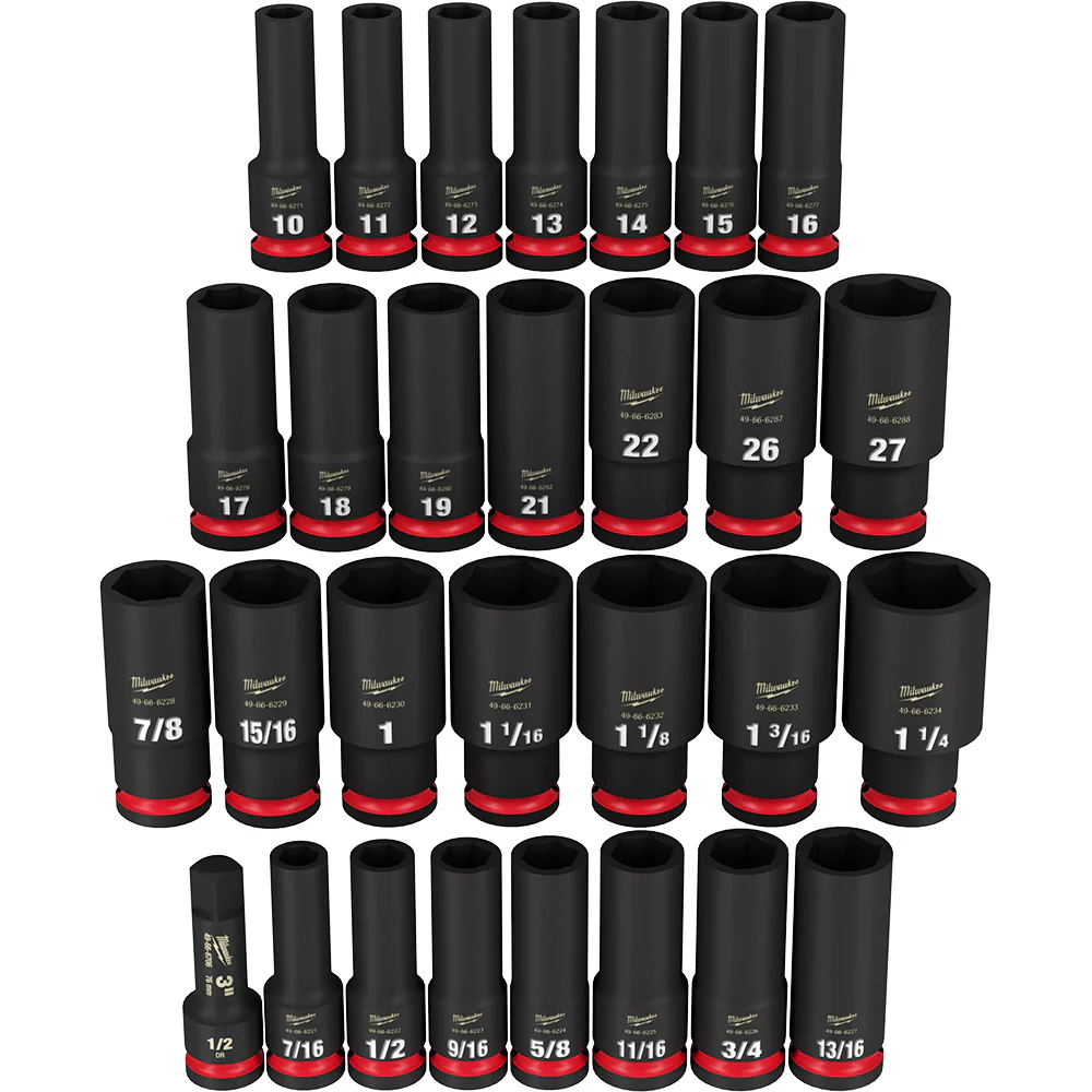 Milwaukee SHOCKWAVE Impact Duty Deep 6-Point Socket Set - Image 17