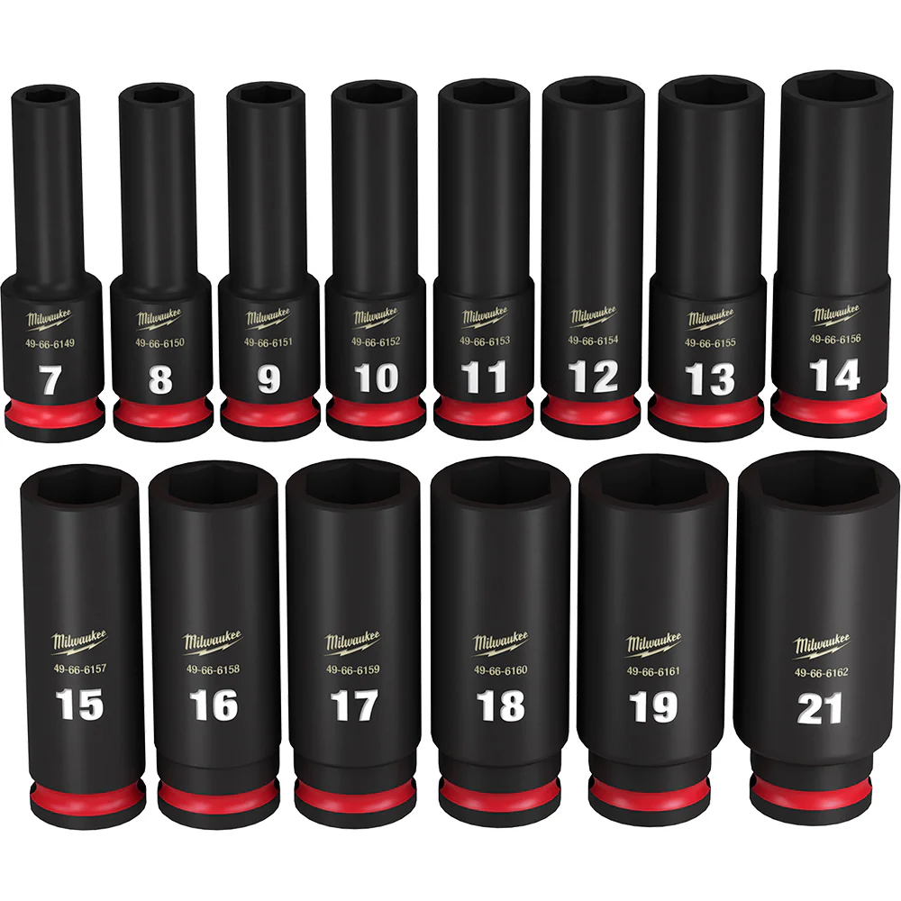 Milwaukee SHOCKWAVE Impact Duty Deep 6-Point Socket Set - Image 2