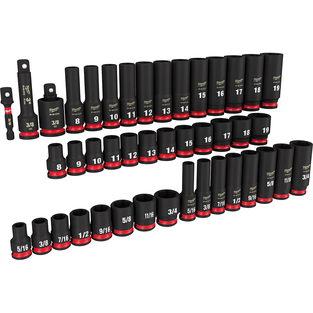 Milwaukee SHOCKWAVE Impact Duty Deep 6-Point Socket Set - Image 4
