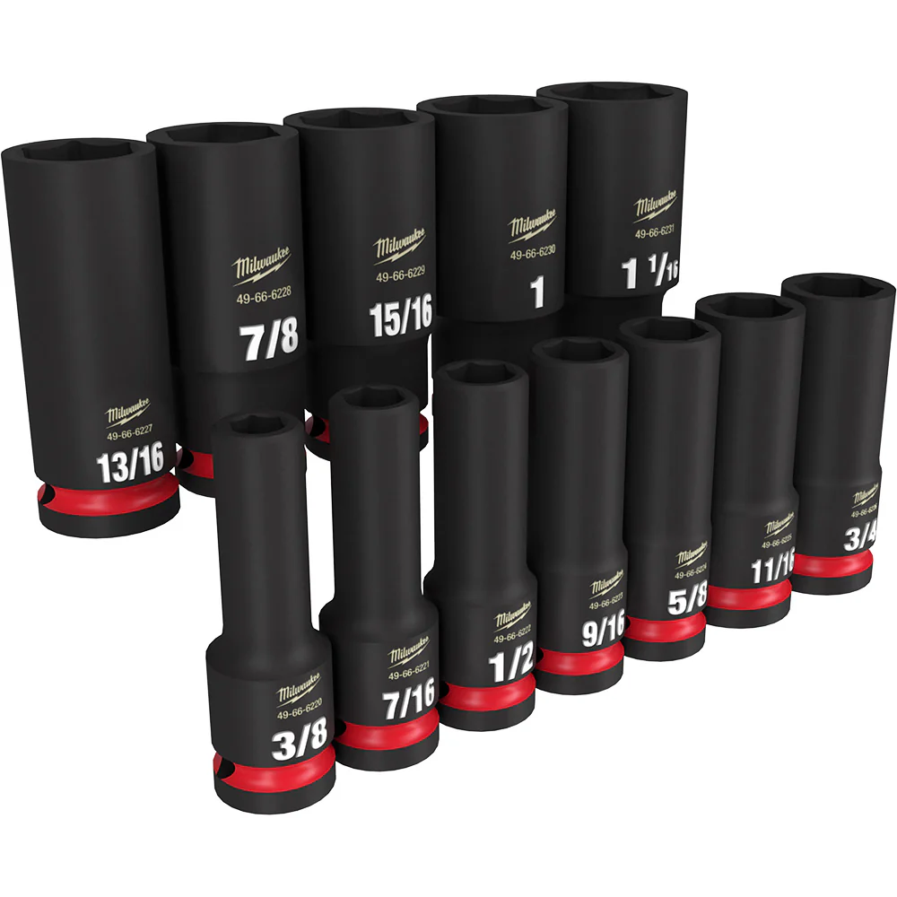 Milwaukee SHOCKWAVE Impact Duty Deep 6-Point Socket Set - Image 8
