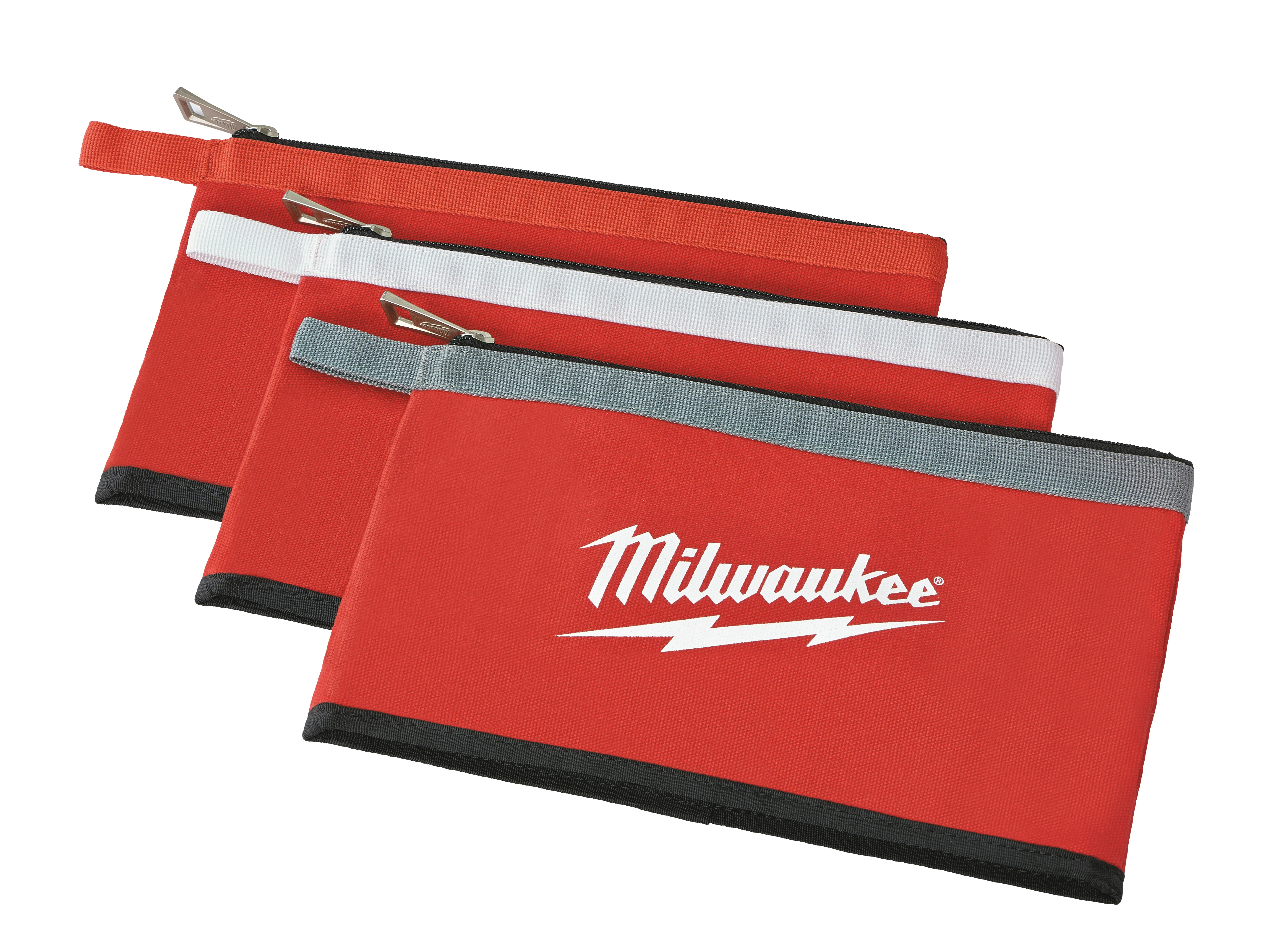 Milwaukee Zipper Pouch (3 Pack)