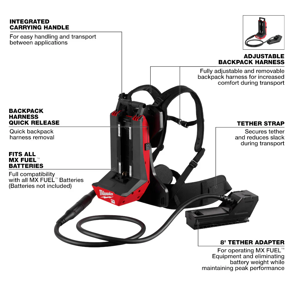 Milwaukee MX FUEL™ Portable Battery Extension - Image 8