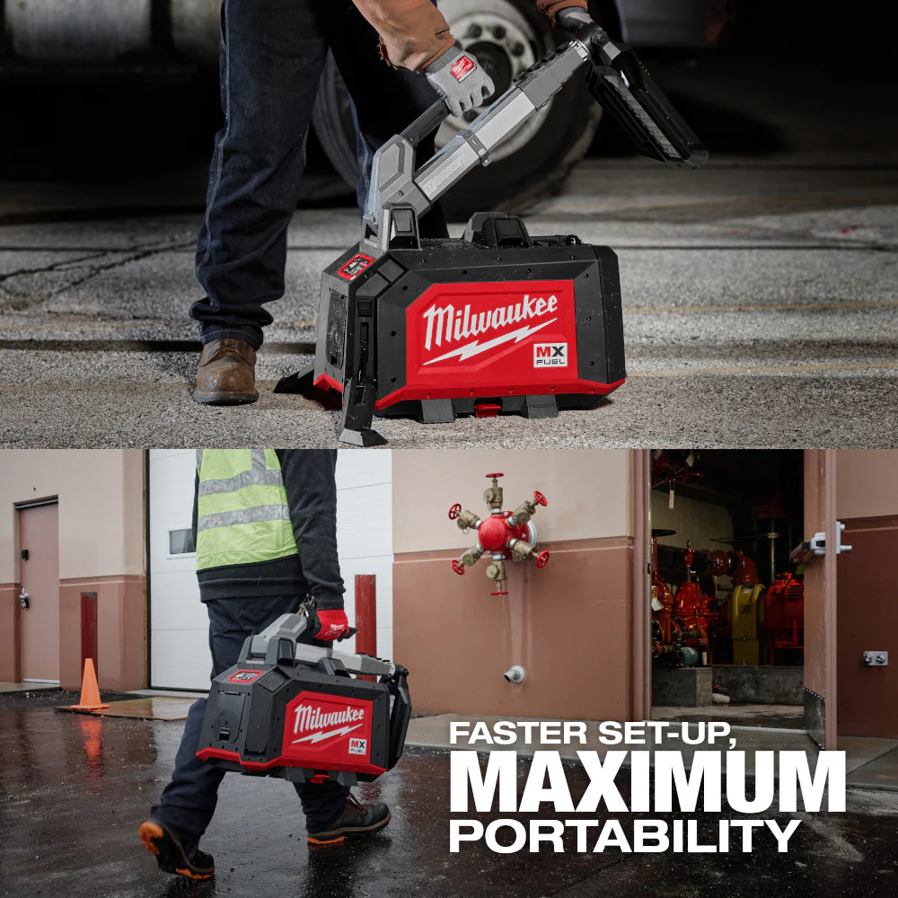 Milwaukee MX FUEL™ ROCKET™ Dual Power Compact Tower Light Kit - Image 8