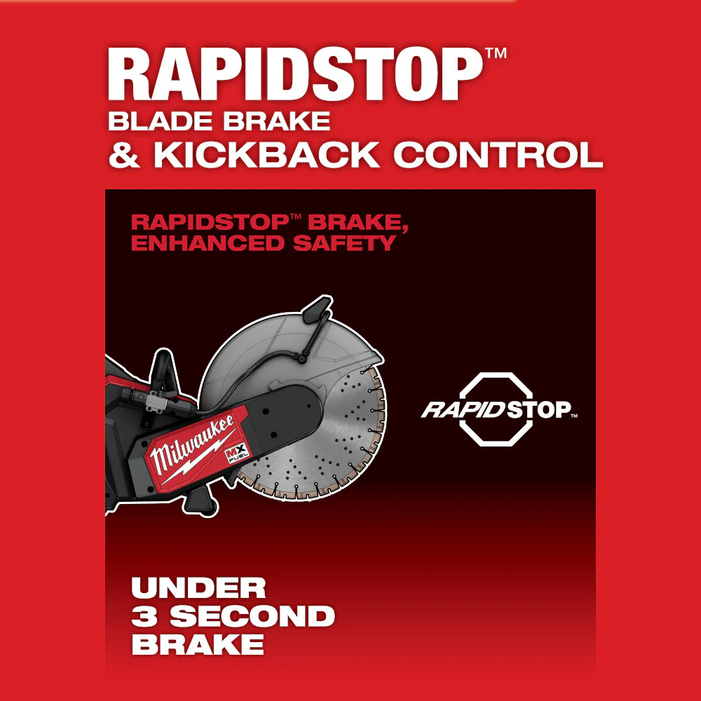 Milwaukee MX FUEL™ 14" Cut-Off Saw w/ RAPIDSTOP™ Kit - Image 9