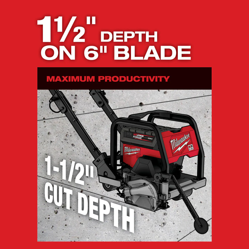 Milwaukee MX FUEL™ 6" Green Concrete Saw Kit - Image 9