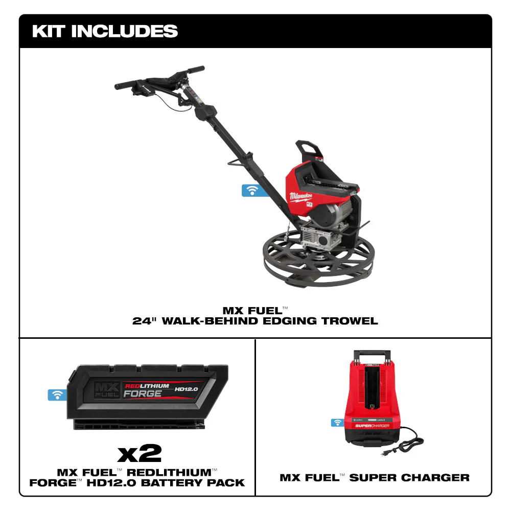 Milwaukee MX FUEL 24" Walk-Behind Edging Trowel Kit - Image 2