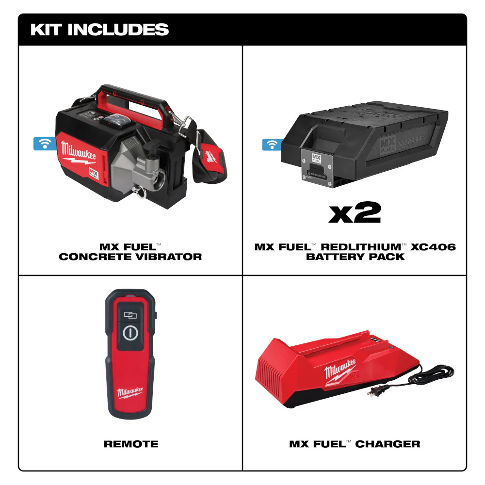 Milwaukee MX FUEL Concrete Vibrator Kit - Image 2