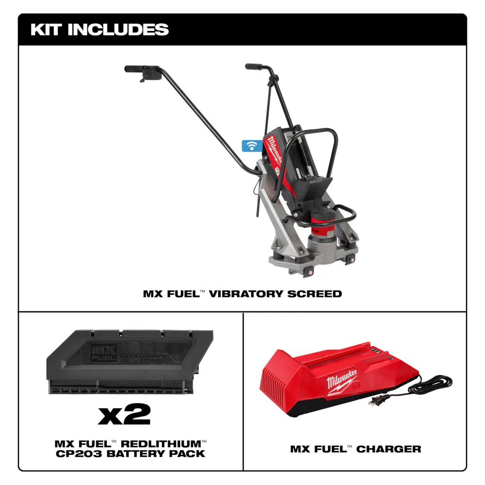 Milwaukee MX FUEL Vibratory Screed Kit - Image 2