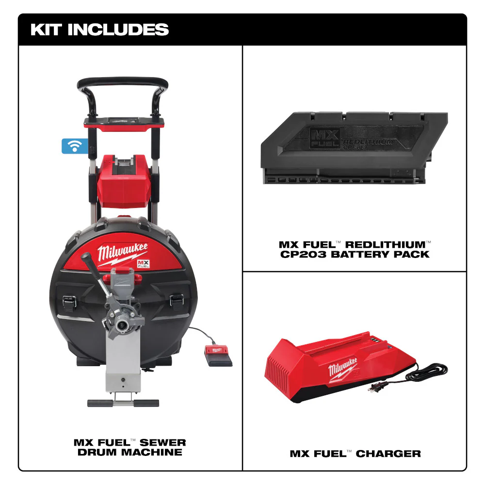 Milwaukee MX FUEL™ Sewer Drum Machine - Image 2
