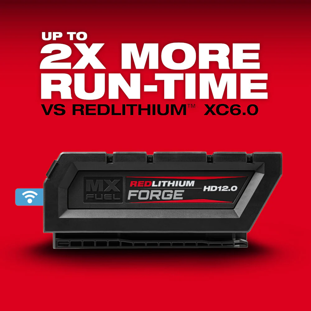 Milwaukee MX FUELâ„¢ REDLITHIUMâ„¢ FORGEâ„¢ HD12.0 Battery Pack - Image 6